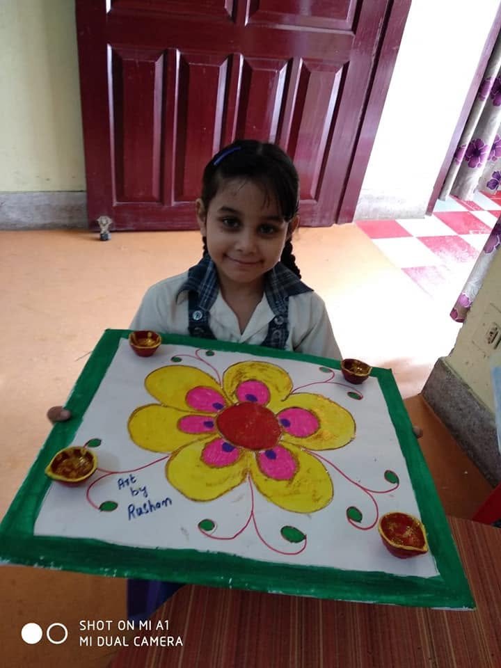 Standard 3 to 5 students at Elina Kinder Garten
